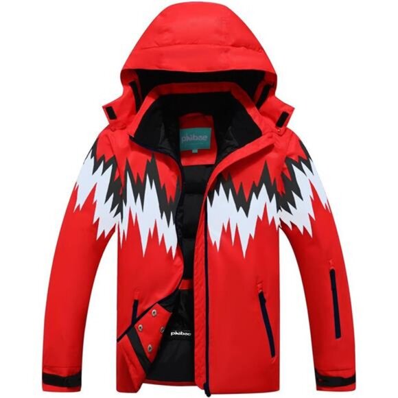 PHIBEE Big Boy's Waterproof Breathable Snowboard Ski Jacket